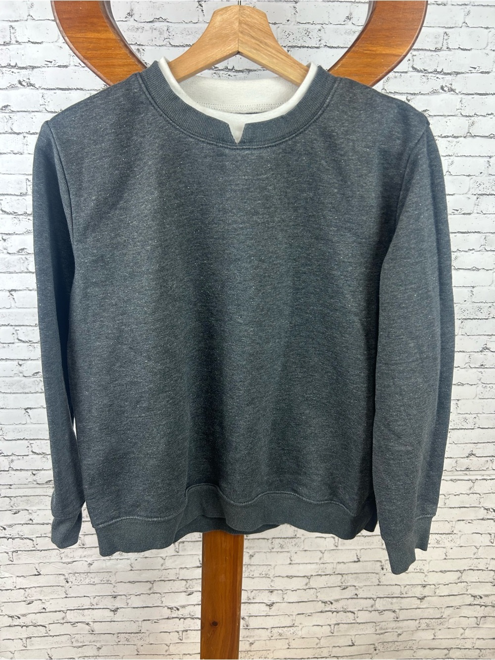 Hasting & Smith | Women's Crewneck Sweatshirt - Charcoal Gray size MP